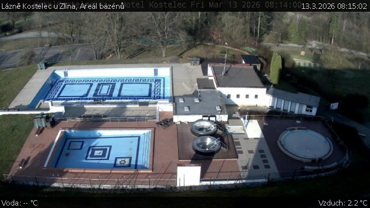 Lázně Kostelec u Zlína - Areál bazénů - 13.3.2026 v 08:15