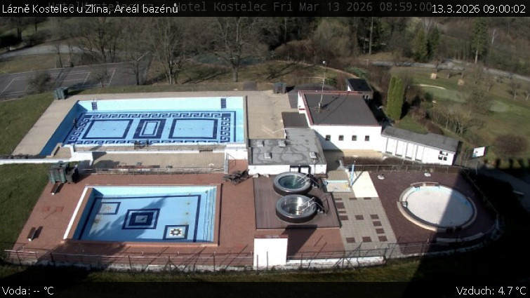Lázně Kostelec u Zlína - Areál bazénů - 13.3.2026 v 09:00