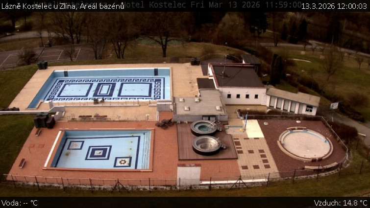 Lázně Kostelec u Zlína - Areál bazénů - 13.3.2026 v 12:00