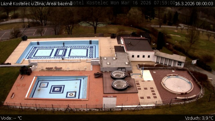 Lázně Kostelec u Zlína - Areál bazénů - 16.3.2026 v 08:00