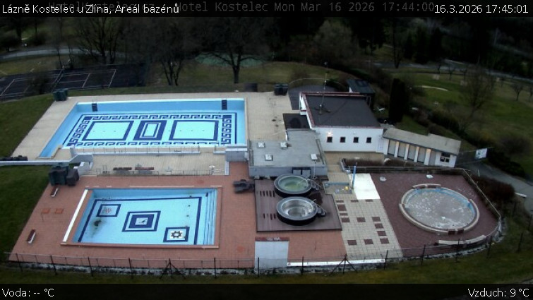 Lázně Kostelec u Zlína - Areál bazénů - 16.3.2026 v 17:45