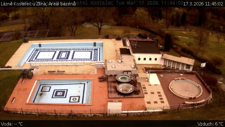 Lázně Kostelec u Zlína - Areál bazénů - 17.3.2026 v 11:45