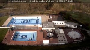 Lázně Kostelec u Zlína - Areál bazénů - 18.3.2026 v 07:45
