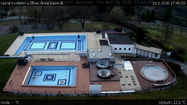 Lázně Kostelec u Zlína - Areál bazénů - 19.3.2026 v 17:45