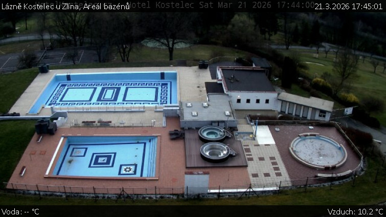 Lázně Kostelec u Zlína - Areál bazénů - 21.3.2026 v 17:45
