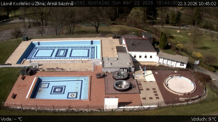 Lázně Kostelec u Zlína - Areál bazénů - 22.3.2026 v 10:45