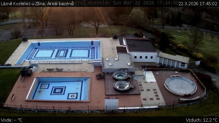 Lázně Kostelec u Zlína - Areál bazénů - 22.3.2026 v 17:45