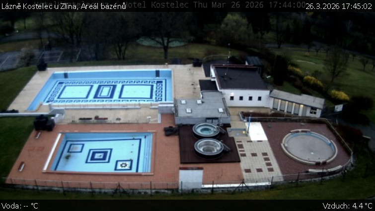Lázně Kostelec u Zlína - Areál bazénů - 26.3.2026 v 17:45