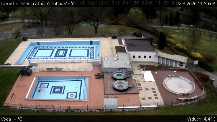 Lázně Kostelec u Zlína - Areál bazénů - 28.3.2026 v 11:30