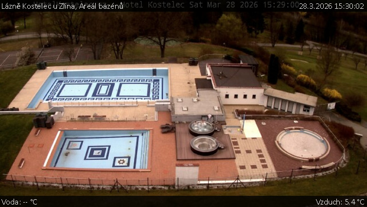 Lázně Kostelec u Zlína - Areál bazénů - 28.3.2026 v 15:30