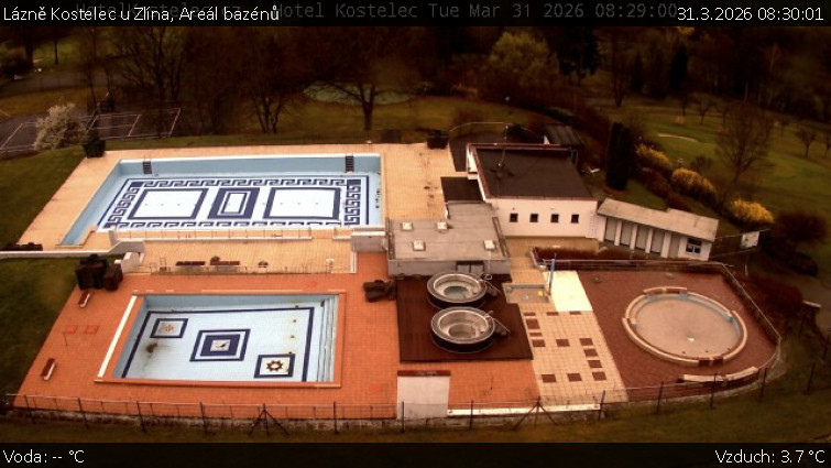 Lázně Kostelec u Zlína - Areál bazénů - 31.3.2026 v 08:30