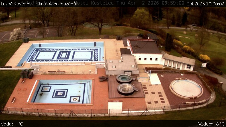 Lázně Kostelec u Zlína - Areál bazénů - 2.4.2026 v 10:00