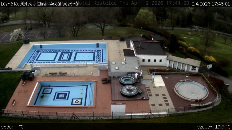 Lázně Kostelec u Zlína - Areál bazénů - 2.4.2026 v 17:45