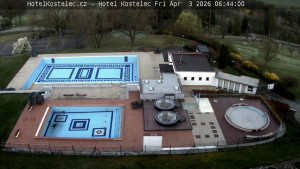 Lázně Kostelec u Zlína - Areál bazénů - 3.4.2026 v 06:45