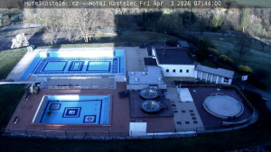 Lázně Kostelec u Zlína - Areál bazénů - 3.4.2026 v 07:45