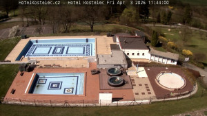 Lázně Kostelec u Zlína - Areál bazénů - 3.4.2026 v 11:45