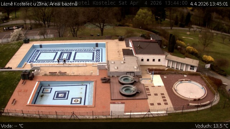 Lázně Kostelec u Zlína - Areál bazénů - 4.4.2026 v 13:45