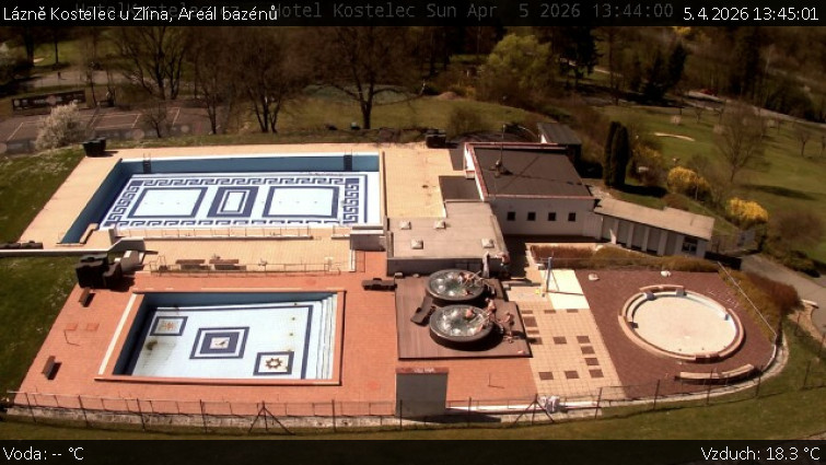 Lázně Kostelec u Zlína - Areál bazénů - 5.4.2026 v 13:45