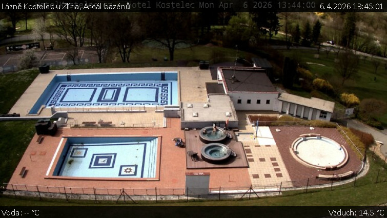 Lázně Kostelec u Zlína - Areál bazénů - 6.4.2026 v 13:45