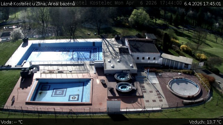 Lázně Kostelec u Zlína - Areál bazénů - 6.4.2026 v 17:45