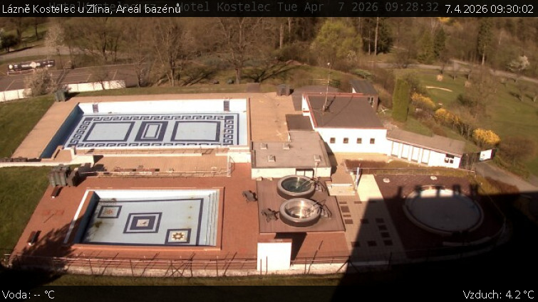 Lázně Kostelec u Zlína - Areál bazénů - 7.4.2026 v 09:30