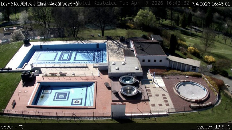 Lázně Kostelec u Zlína - Areál bazénů - 7.4.2026 v 16:45