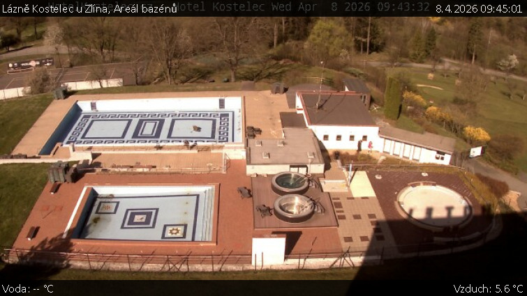 Lázně Kostelec u Zlína - Areál bazénů - 8.4.2026 v 09:45