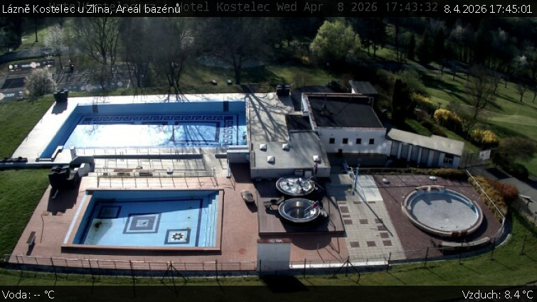 Lázně Kostelec u Zlína - Areál bazénů - 8.4.2026 v 17:45