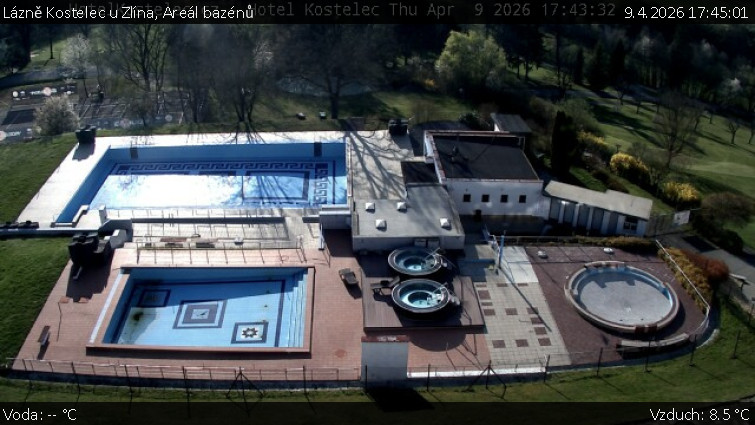 Lázně Kostelec u Zlína - Areál bazénů - 9.4.2026 v 17:45