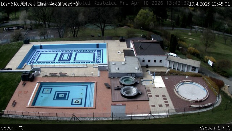 Lázně Kostelec u Zlína - Areál bazénů - 10.4.2026 v 13:45