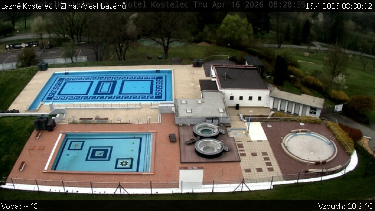 Lázně Kostelec u Zlína - Areál bazénů - 16.4.2026 v 08:30