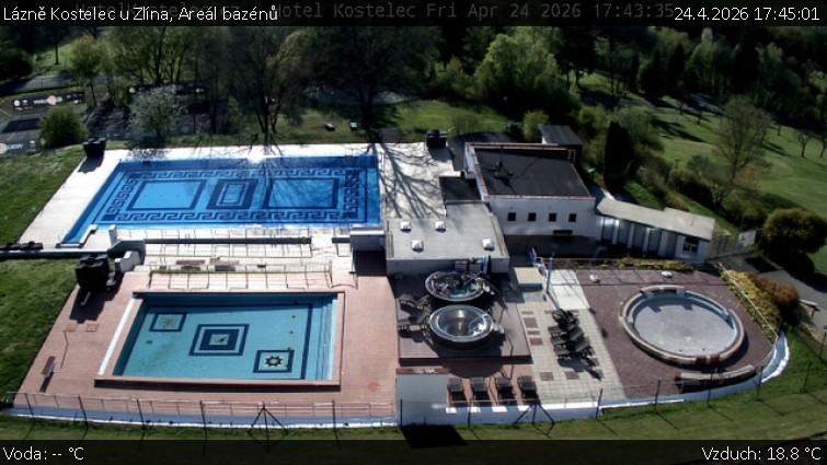 Lázně Kostelec u Zlína - Areál bazénů - 24.4.2026 v 17:45