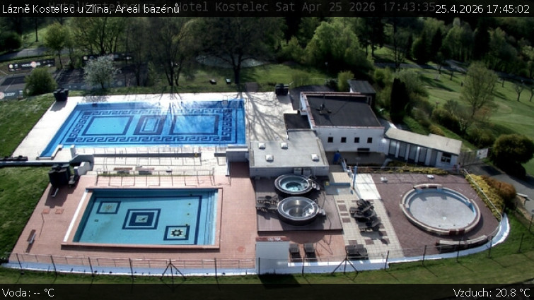 Lázně Kostelec u Zlína - Areál bazénů - 25.4.2026 v 17:45