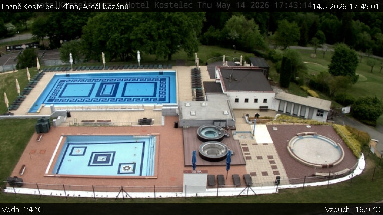 Lázně Kostelec u Zlína - Areál bazénů - 14.5.2026 v 17:45