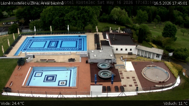 Lázně Kostelec u Zlína - Areál bazénů - 16.5.2026 v 17:45