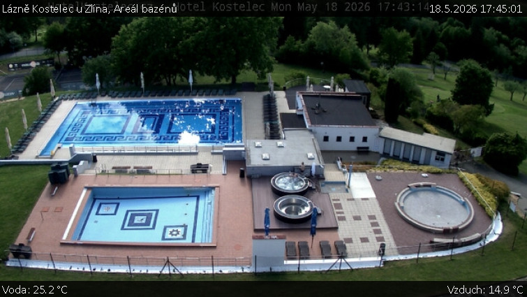 Lázně Kostelec u Zlína - Areál bazénů - 18.5.2026 v 17:45