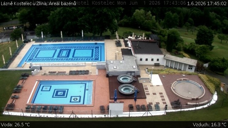 Lázně Kostelec u Zlína - Areál bazénů - 1.6.2026 v 17:45