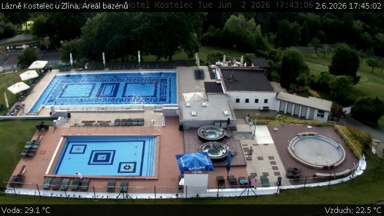 Lázně Kostelec u Zlína - Areál bazénů - 2.6.2026 v 17:45