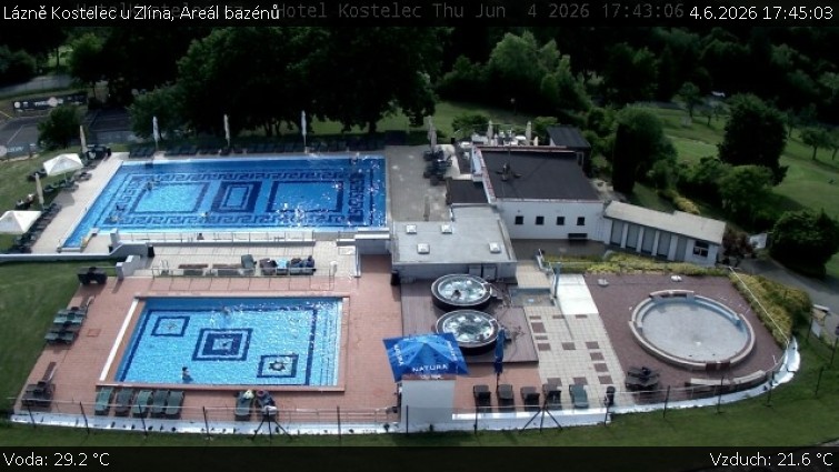 Lázně Kostelec u Zlína - Areál bazénů - 4.6.2026 v 17:45