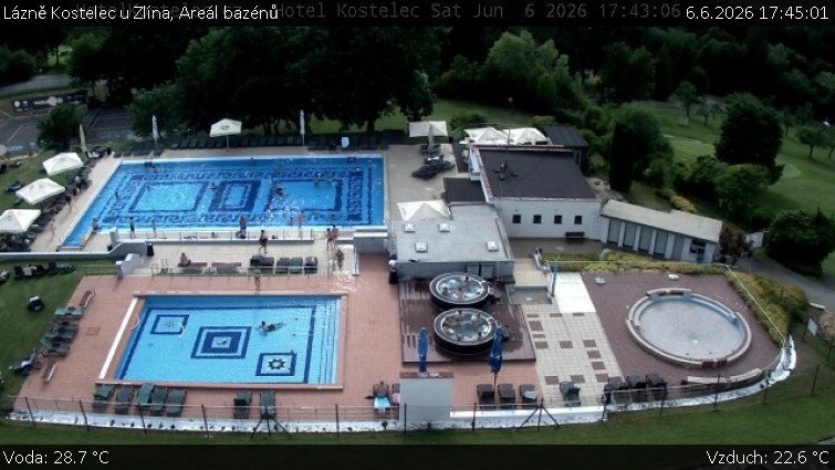 Lázně Kostelec u Zlína - Areál bazénů - 6.6.2026 v 17:45