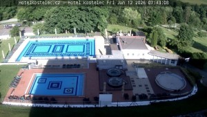Lázně Kostelec u Zlína - Areál bazénů - 12.6.2026 v 07:45 Lázně Kostelec u Zlína - Areál bazénů - 12.6.2026 v 07:45