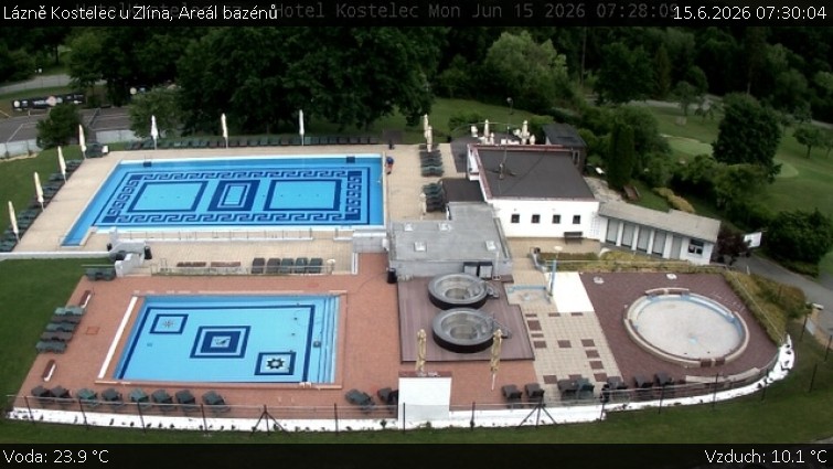 Lázně Kostelec u Zlína - Areál bazénů - 15.6.2026 v 07:30