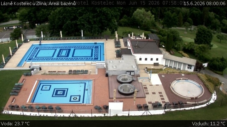 Lázně Kostelec u Zlína - Areál bazénů - 15.6.2026 v 08:00