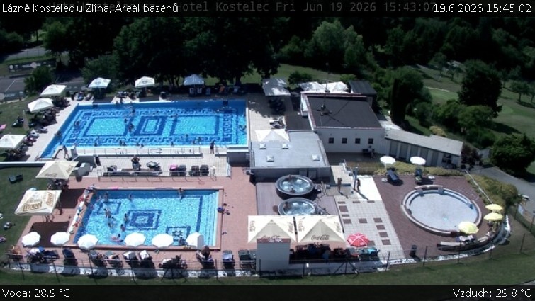 Kurort Kostelec u Zlína - Schwimmbadgelände - 19.6.2026 v 15:45