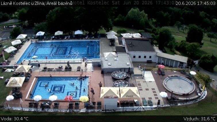 Lázně Kostelec u Zlína - Areál bazénů - 20.6.2026 v 17:45