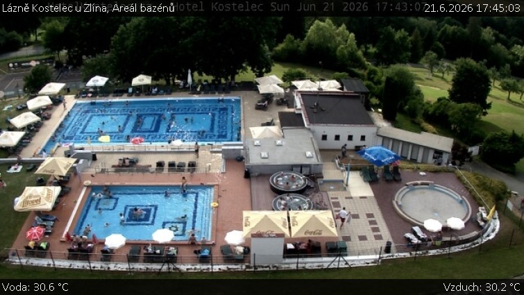 Lázně Kostelec u Zlína - Areál bazénů - 21.6.2026 v 17:45