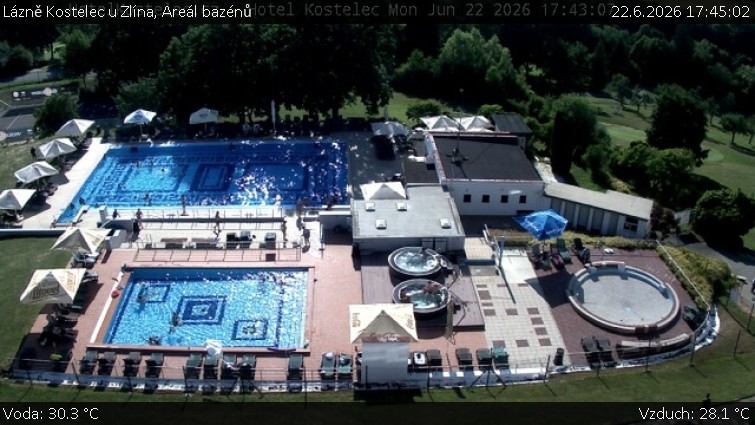 Lázně Kostelec u Zlína - Areál bazénů - 22.6.2026 v 17:45