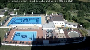 Uzdrowisko Kostelec koło Zlína - teren basenu - 24.6.2026 v 08:45 Uzdrowisko Kostelec koło Zlína - teren basenu - 24.6.2026 v 08:45