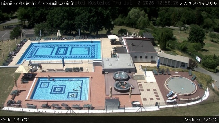 Lázně Kostelec u Zlína - Areál bazénů - 2.7.2026 v 13:00