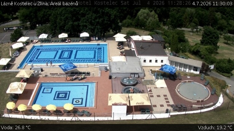 Lázně Kostelec u Zlína - Areál bazénů - 4.7.2026 v 11:30